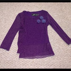 looks new purple dress up long sleeve shirt